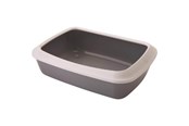 Katten - Savic Iriz Cat Litter Tray with Rim 50cm Cool Grey - K0264K