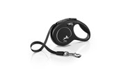 Honden - Flexi New CLASSIC XS Tape Leash 3m 12kg Black - H7845S