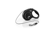 Honden - Flexi New CLASSIC XS Cord Leash 3m 8kg Black - H7840S