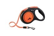 Honden - Flexi New NEON leash m 5M 25KG black/neon Oranje - H7829O