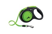 Honden - Flexi New NEON leash m 5M 25KG black/neon Groen - H7829G