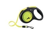 Honden - Flexi New NEON leash M 5M 25KG black/neon yellow - H7829