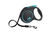 Honden - Flexi Zwart Design L leash 5 m 50 kg Blauw - H78016L