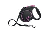 Honden - Flexi Black Design M leash 5 m 25 kg pink - H78015P