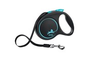 Honden - Flexi Black Design M leash 5 m 25 kg blue - H78015L