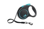 Honden - Flexi Black Design S leash 5 m 15 kg blue - H78014L