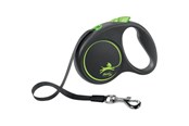 Honden - Flexi Black Design S leash 5 m 15 kg green - H78014G