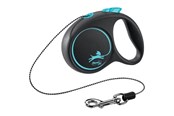 Honden - Flexi Zwart Design XS leash 3 m 8 kg Blauw - H78011L