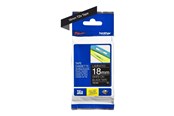 Papier, fotopapier en etiketten - Brother TZE345 - Wit On Zwart - Roll (1.8 cm x 8 m) - TZe345