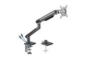 Monitorbevestiging - DUTZO Monitor arm voor 1 monitor (17"-32") - Slim USB editie (Zwart) - MMASLIU-1