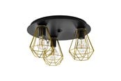 Lampen - EGLO TARBES 2 Plafondarmaturen, zwart, geelkoper - 43654
