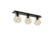 Lampen - EGLO TARBES 2 Plafondarmaturen, zwart, geelkoper - 43655