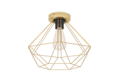 Lampen - EGLO TARBES Plafondarmaturen, geelkoper-geborsteld - 43678