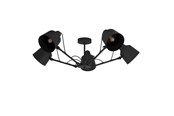 Lampen - EGLO BASURTU Plafondarmaturen, zwart - 99667