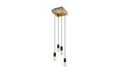 Lampen - EGLO WOOTTON hanglamp, bruin, zwart - 43591