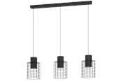 Lampen - EGLO MILLIGAN hanglamp, zwart, wit - 43626