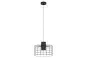 Lampen - EGLO MILLIGAN hanglamp, zwart, wit - 43627