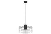 Lampen - EGLO MILLIGAN hanglamp, zwart, wit - 43628