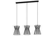 Lampen - EGLO MASETA hanglamp, zwart-transparant - 99634