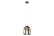 Lampen - EGLO ENCINITOS hanglamp, zwart, goud - 99665