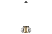 Lampen - EGLO ENCINITOS hanglamp, zwart, goud - 99666