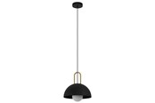 Lampen - EGLO CALMANERA hanglamp, zwart, geelkoper - 99693