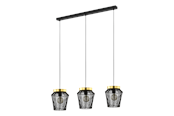 Lampen - EGLO ESCANDIDOS hanglamp, zwart, goud - 99807