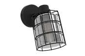 Lampen - EGLO CONSACA spot, zwart-transparant - 99711