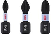 Boren en bits - Bosch Impact Control Screwdriver Bits PH Set 25 mm - 2608522470