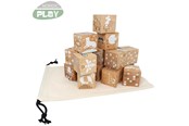 Speelgoed voor baby's - NORDIC PLAY Nature Wooden blocks in beech 16 pcs. Nature - 805-785