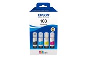 Inkt, toner en verbruiksartikelen - Epson 103 / C13T00S64A 4-Pack (Black / Yellow / Cyan / Magenta) Ink - C13T00S64A