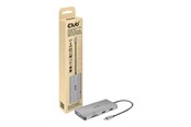 Docking station - Club 3D USB Gen1 Type-C 9-in-1 hub - Docking station - USB-C - VGA HDMI - GigE - CSV-1594