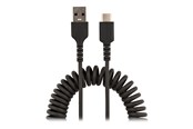 USB-kabel - StarTech.com 20in (50cm) USB-A Aan C Charging Cable Coiled - R2ACC-50C-USB-CABLE