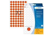 Papier, fotopapier en etiketten - HERMA 2232 Multi-purpose labels / colour dots Ø 13 mm round red permanent adhesion for hand lettering - 2232