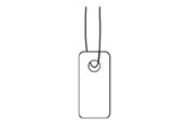 Papier, fotopapier en etiketten - HERMA Strung marking tags - name badge labels - 1000 label(s) - 7 x 15 mm - 125527