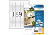 Papier, fotopapier en etiketten - HERMA Labels - mat - 4725 label(s) - 25,4 x 10 mm - 10900