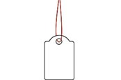 Papier, fotopapier en etiketten - HERMA Strung marking tags - name badge labels - 1000 label(s) - 15 x 24 mm - 6902