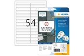 Papier, fotopapier en etiketten - HERMA Removable inscription strips A4 96 x 10 mm white Movables® technology - 10015