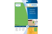 Papier, fotopapier en etiketten - HERMA Coloured labels A4 105 x 148 mm Groen removable - 4564