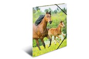 Mapper en Klemborden - HERMA Elastische map A4 PP Paarden - 7140