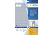 Papier, fotopapier en etiketten - HERMA Rating plate labels silver A4 63.5 x 29.6 mm extremely strong adhesion weatherproof tearproof - 4592