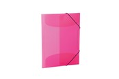 Mapper en Klemborden - HERMA Elasticated folder A4 PP Doorzichtig Roze - 19505