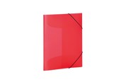 Mapper en Klemborden - HERMA Elasticated folder A4 PP translucent red - 19504