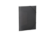 Mapper en Klemborden - HERMA Elasticated folder A4 PP translucent black - 19501