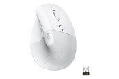 Muis - Logitech Lift for Business - Right Handed - Off-white - Ergonomische muis - Optisch - 6 knoppen - Wit - 910-006496