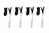 Trampoline - ASG Trampoline Storm Bescherming Set - 4 Pcs. - ASGR1081IONE SIZE
