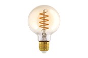 Armaturen & Lampen - EGLO LED spot G95 Globe 4W/820 245 lumen amber dimmable E27 - 110081