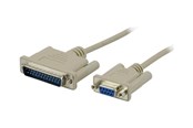 Kabels - diversen - Deltaco Modemkabel DB9 vrouwelijk-DB25 mannelijk 3m - DEL-34