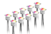 Smart Home - Deltaco Smart Home decklight kit warm white light and RGB silver - SH-DLK01