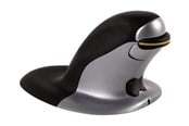 Muis - Fellowes Penguin Gemiddeld - Vertical mouse - Laser - Zilver - 9894701